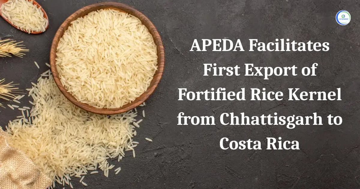 APEDA Facilitates First Export of Fortified Rice Kernel from Chhattisgarh to Costa Rica