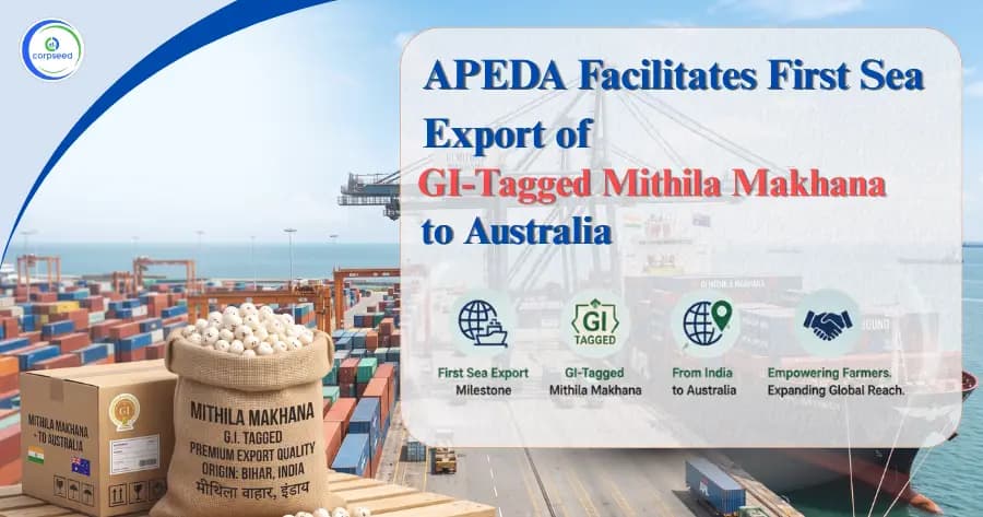 APEDA Facilitates First Sea Export of GI-Tagged Mithila Makhana to Australia