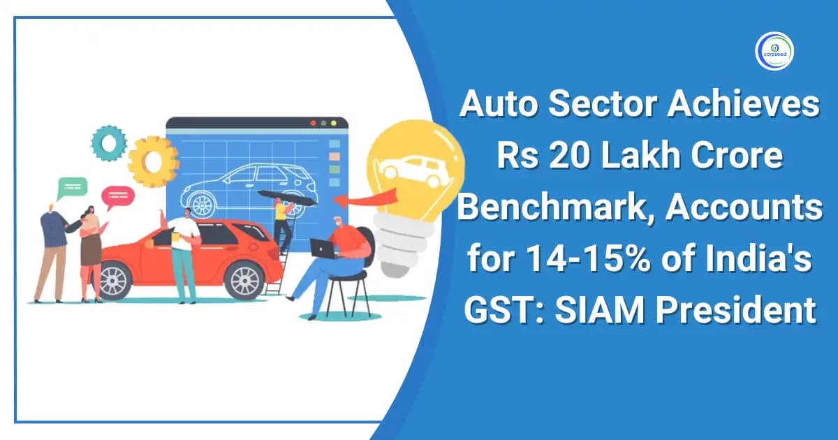 Auto Sector Achieves Rs 20 Lakh Crore Benchmark, Accounts for 14-15% of India's GST: SIAM President