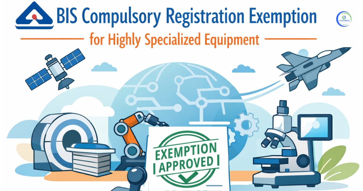 BIS Compulsory Registration Exemption for Highly Specialized Equipment