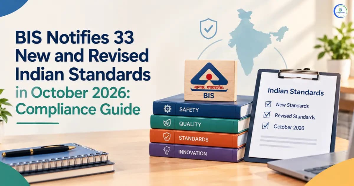 BIS Notifies 33 New and Revised Indian Standards in October 2026: Compliance Guide