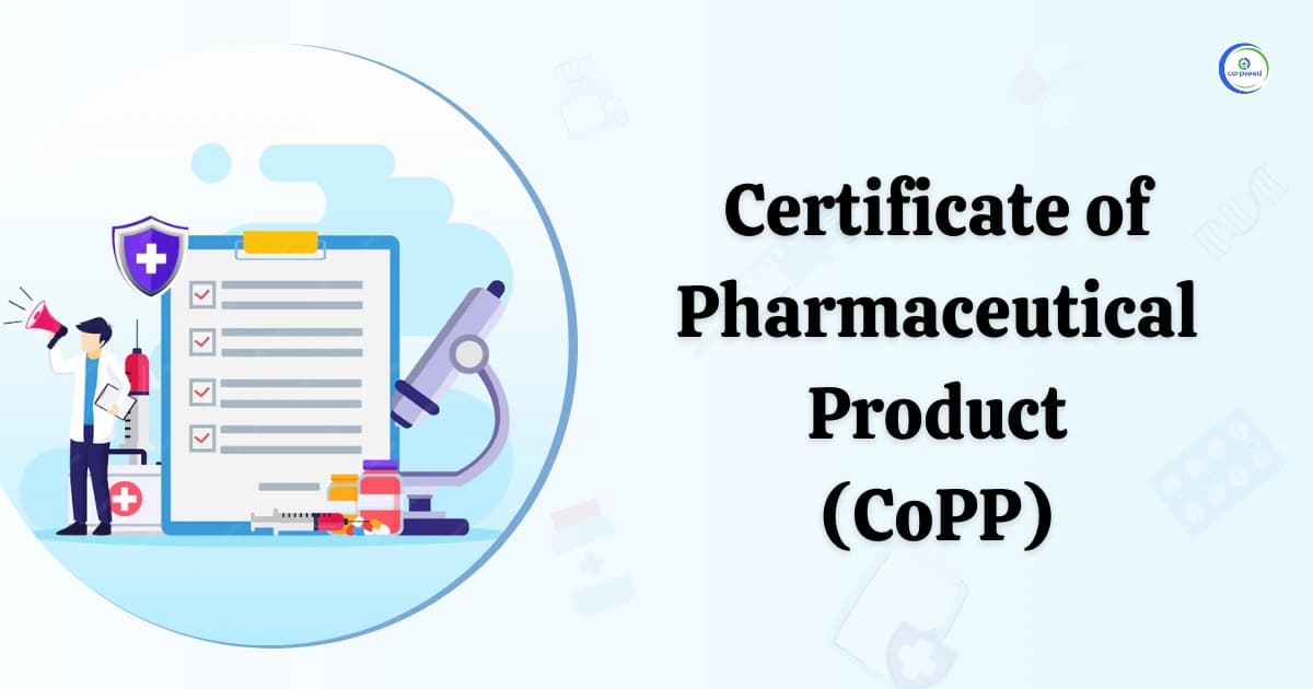 Certificate of pharmaceutical product (CoPP)