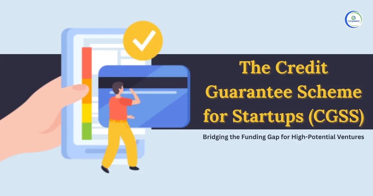 The Credit Guarantee Scheme for Startups (CGSS): Bridging the Funding Gap for High-Potential Ventures