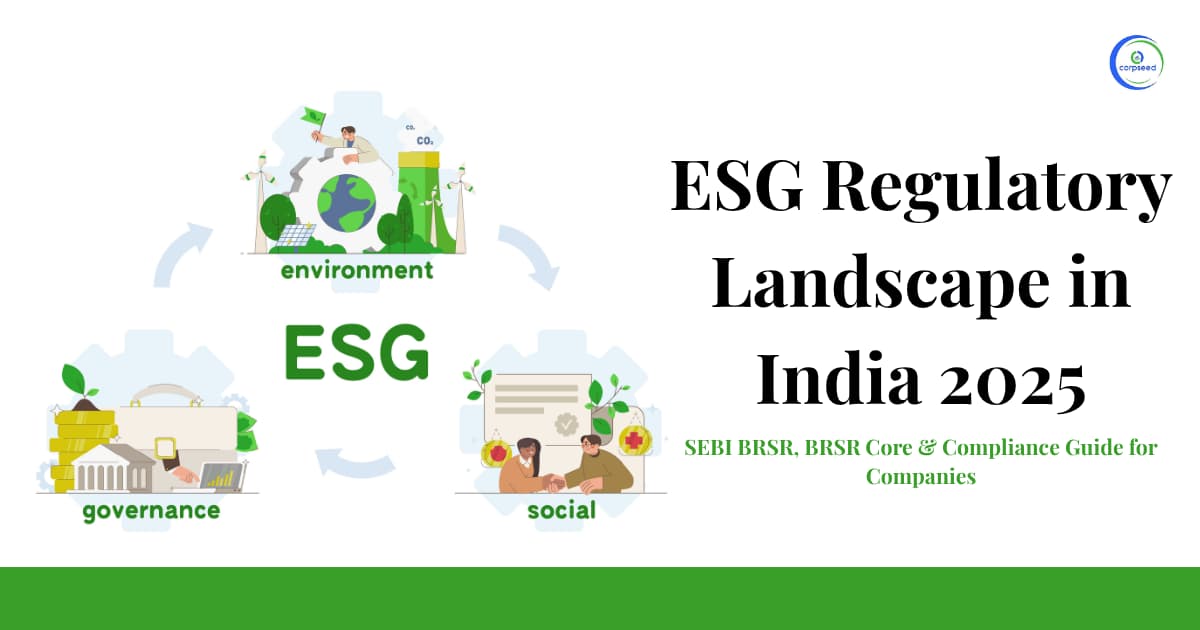 ESG Regulatory Landscape in India 2025: SEBI BRSR, BRSR Core and Compliance Guide for Companies