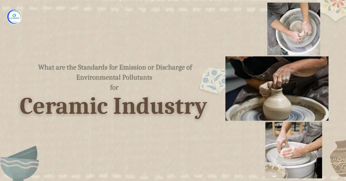 What are the Standards for Emission or Discharge of Environmental Pollutants in the Ceramic Industry