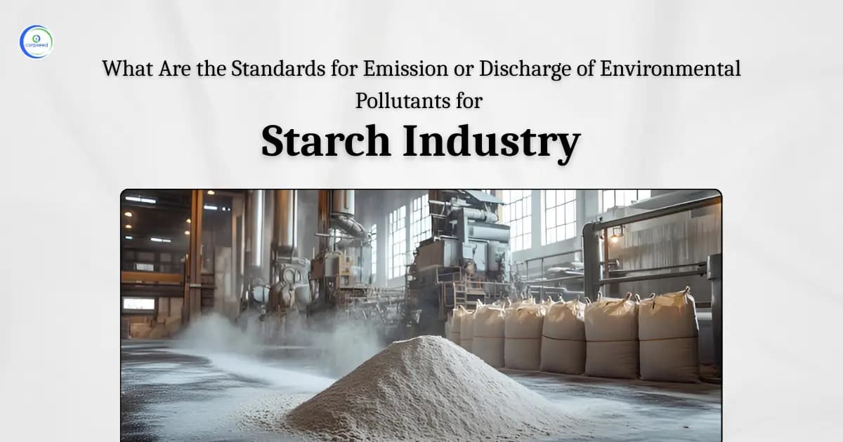 What Are the Standards for Emission or Discharge of Environmental Pollutants for the Starch Industry?