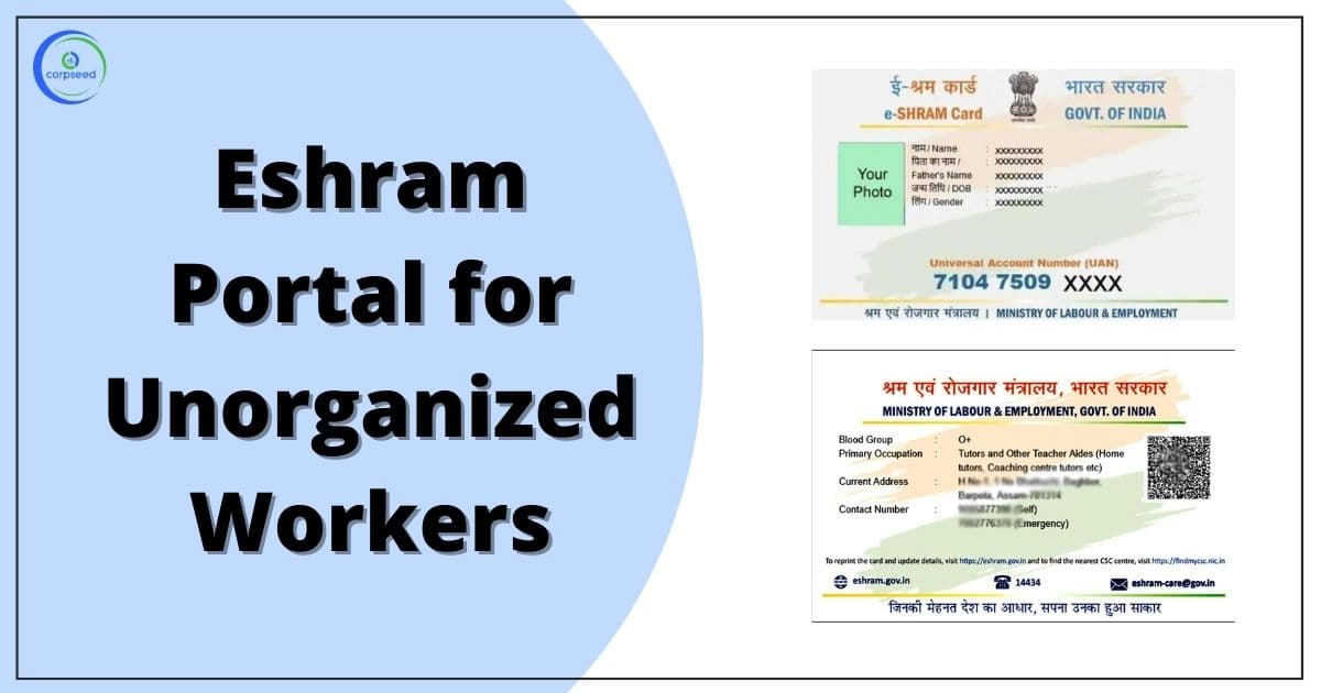 Eshram Portal for Unorganized Workers