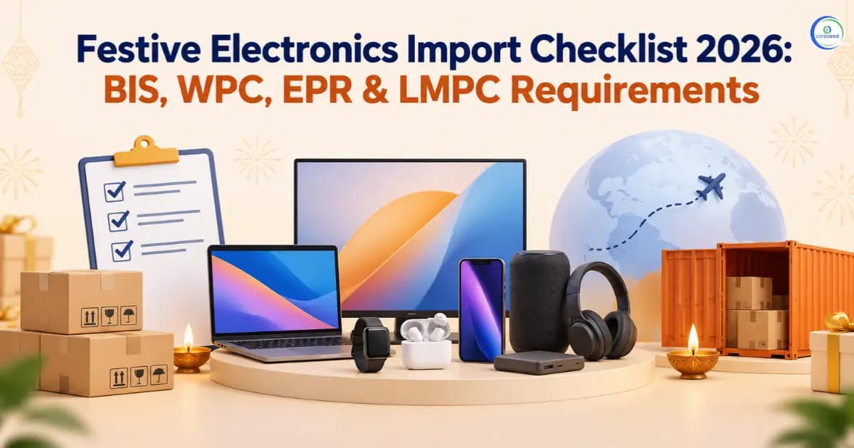 Festive Electronics Import Checklist 2026: BIS, WPC, EPR & LMPC Requirements