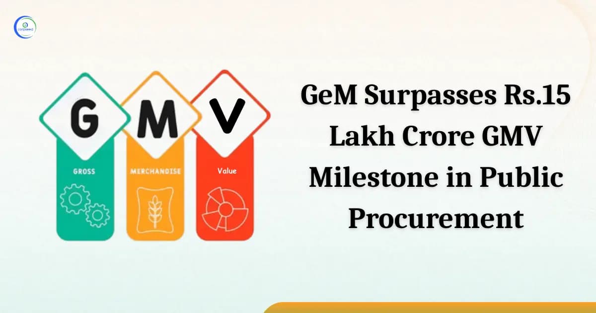 GeM Surpasses Rs.15 Lakh Crore GMV Milestone in Public Procurement