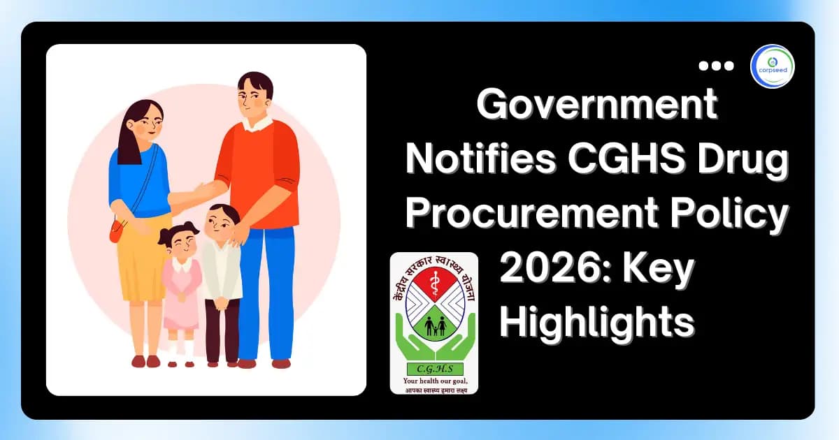 Government Notifies CGHS Drug Procurement Policy 2026