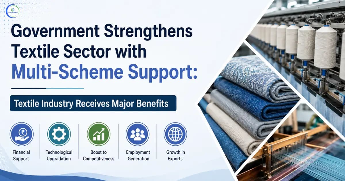 Government Strengthens Textile Sector with Multi-Scheme Support: Textile Industry Receives Major Benefits