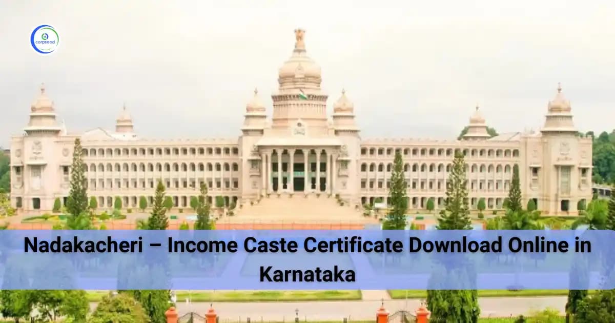 Nadakacheri - Income Caste Certificate Download Online in Karnataka