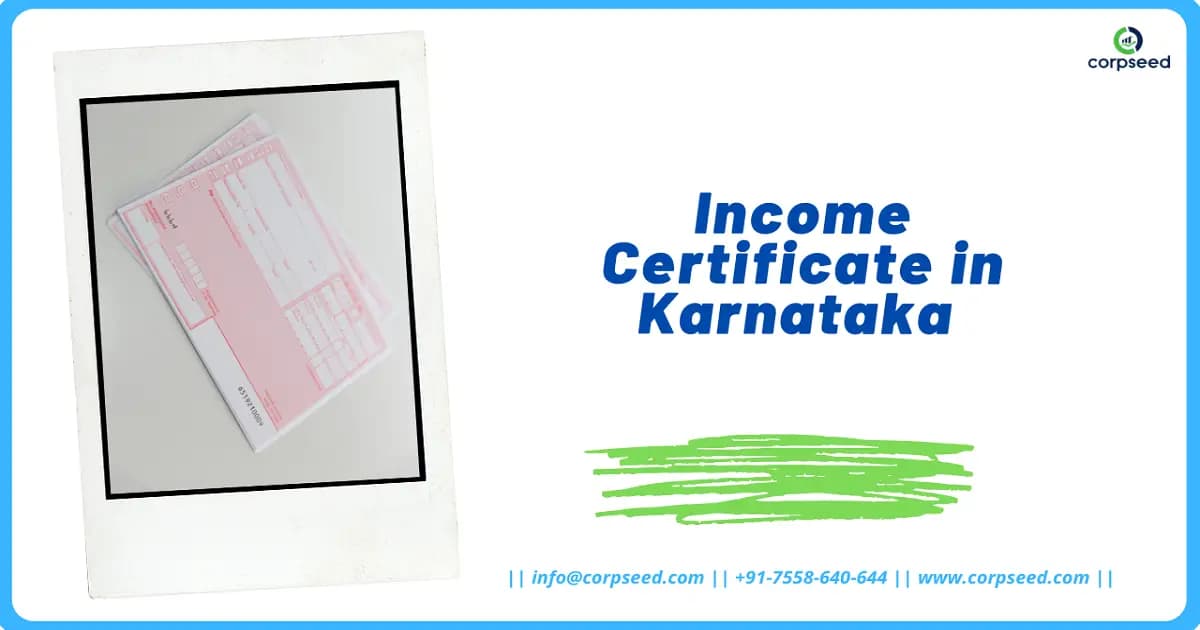 Income Certificate in Karnataka