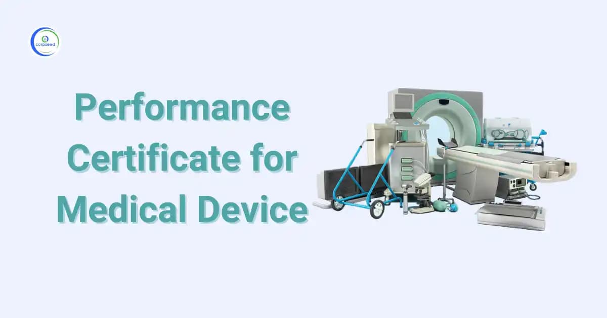 Performance Certificate for Medical Device