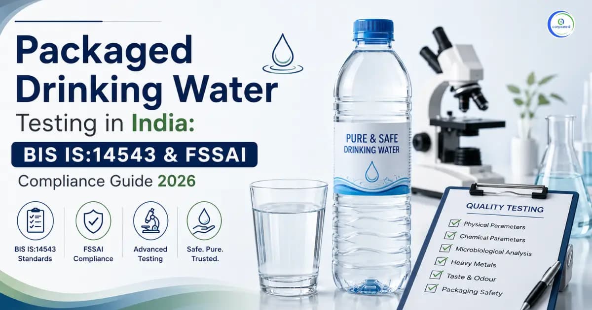 Packaged Drinking Water Testing in India: BIS IS: 14543 & FSSAI Compliance Guide 2026