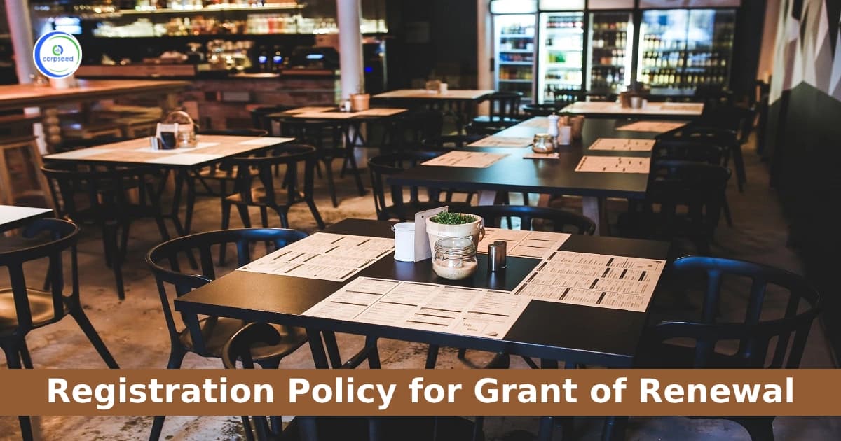 Registration Policy for Grant of Registration/Renewal of Registration to Various Categories of Traders