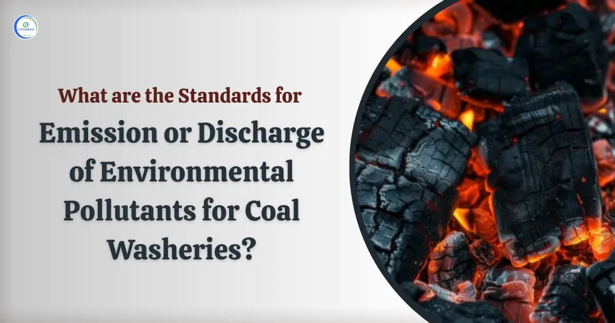 What are the Standards for Emission or Discharge of Environmental Pollutants for Coal Washeries?