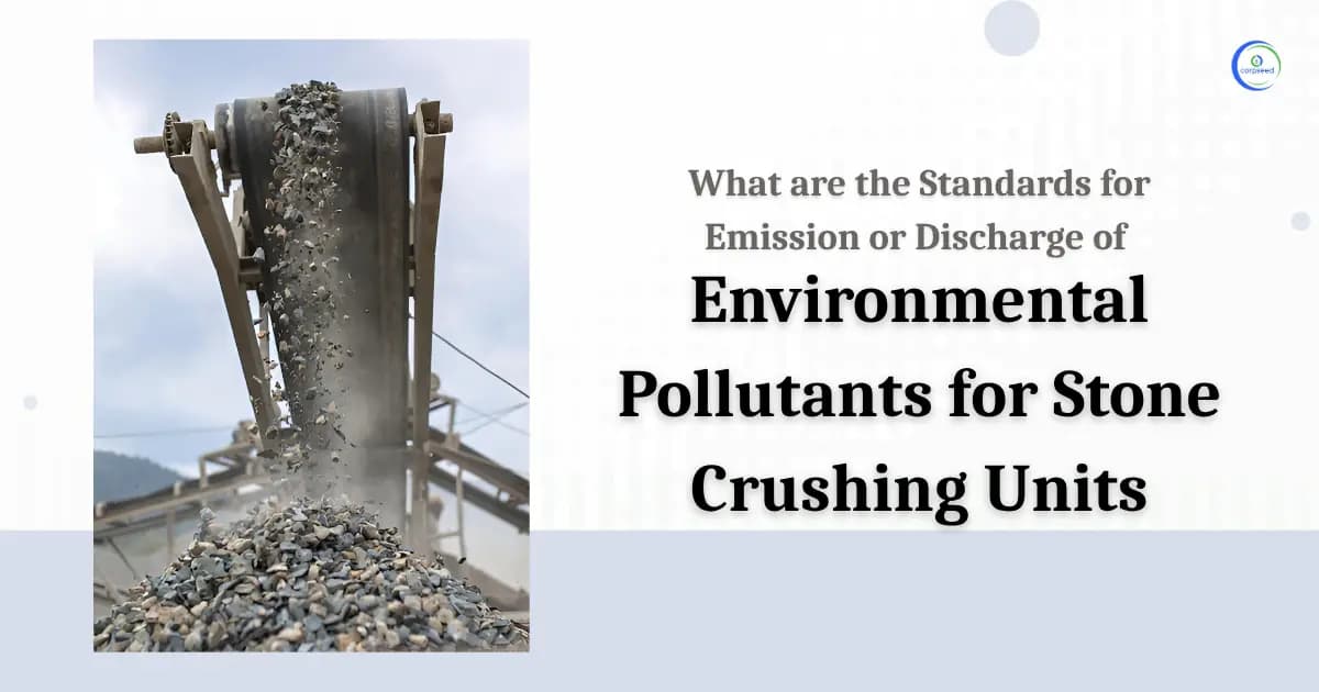 What are the Standards for Emission or Discharge of Environmental Pollutants for Stone Crushing Units?