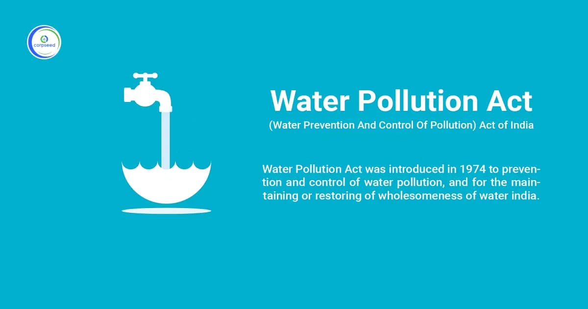 The Water (Prevention and Control of Pollution) Act