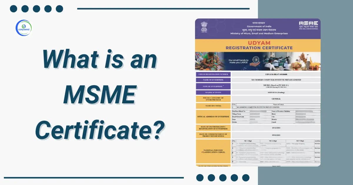 What is an MSME Certificate?