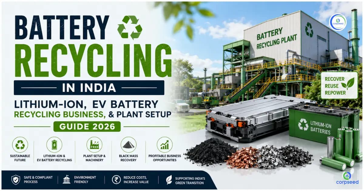 Battery Recycling in India: Complete Guide to Lithium-Ion Battery Recycling Business, Plant Setup & EV Battery Recycling